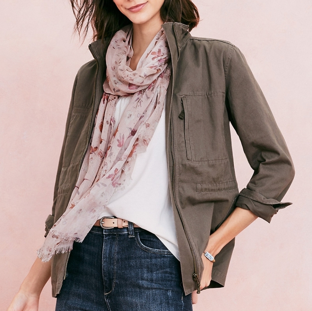 Garnet Hill Organic Cotton Cargo Jacket - Picture 2 of 11